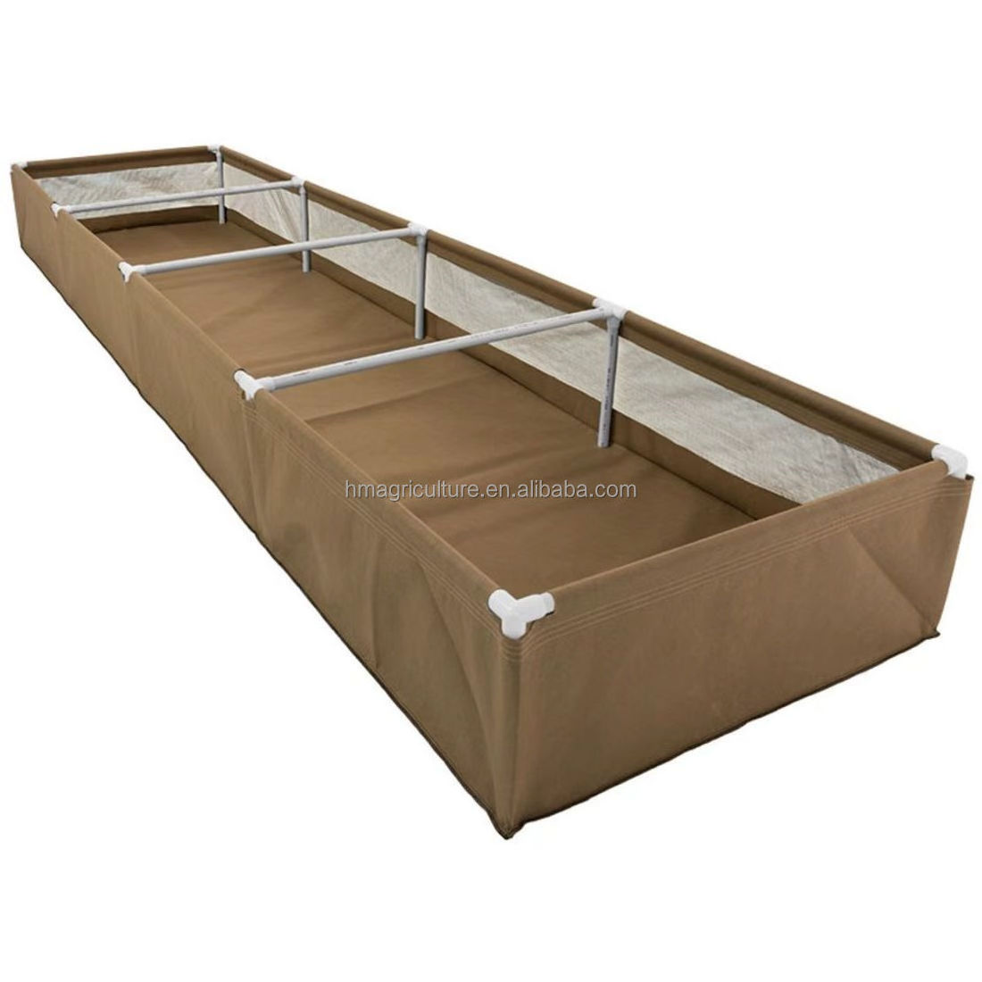 Felt Raised Garden Grow Bed PVC Frame Living Soil Grow Bed With Moisture Band