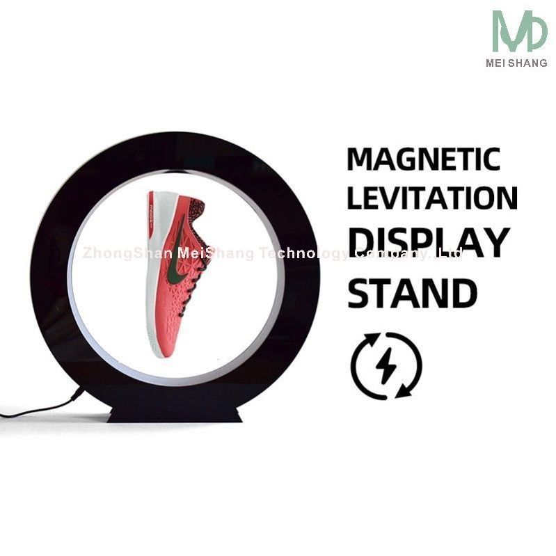 Drop shipping Levitation Shoes Stand Levitating Magnetic Sneaker Floating Display with led light