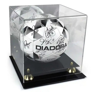 Wall-mounted Acrylic Basketball Display Case With Mirror Back Acrylic Sports Display Box