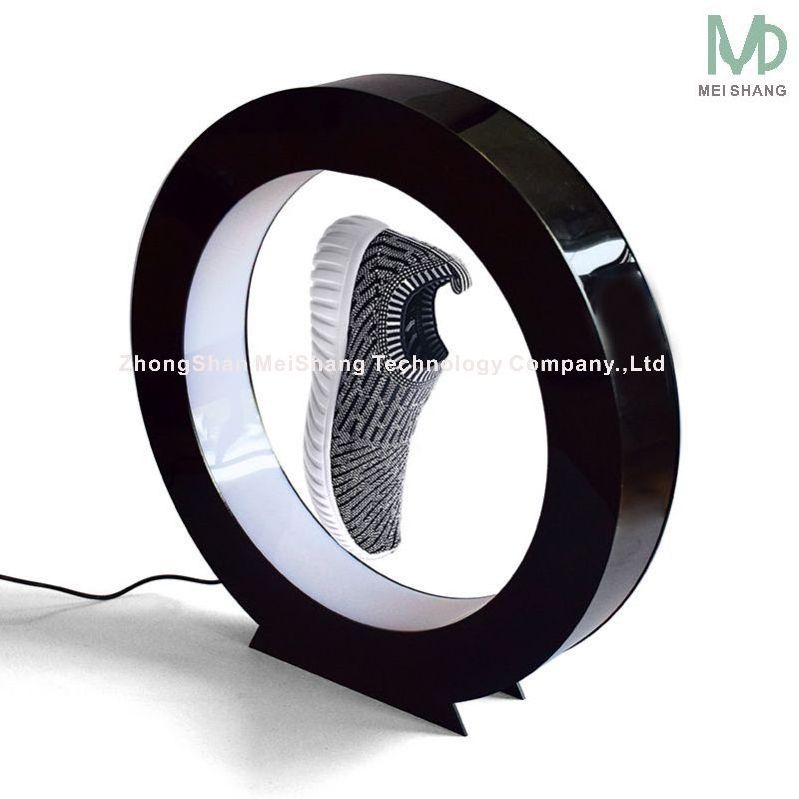 Drop shipping Levitation Shoes Stand Levitating Magnetic Sneaker Floating Display with led light