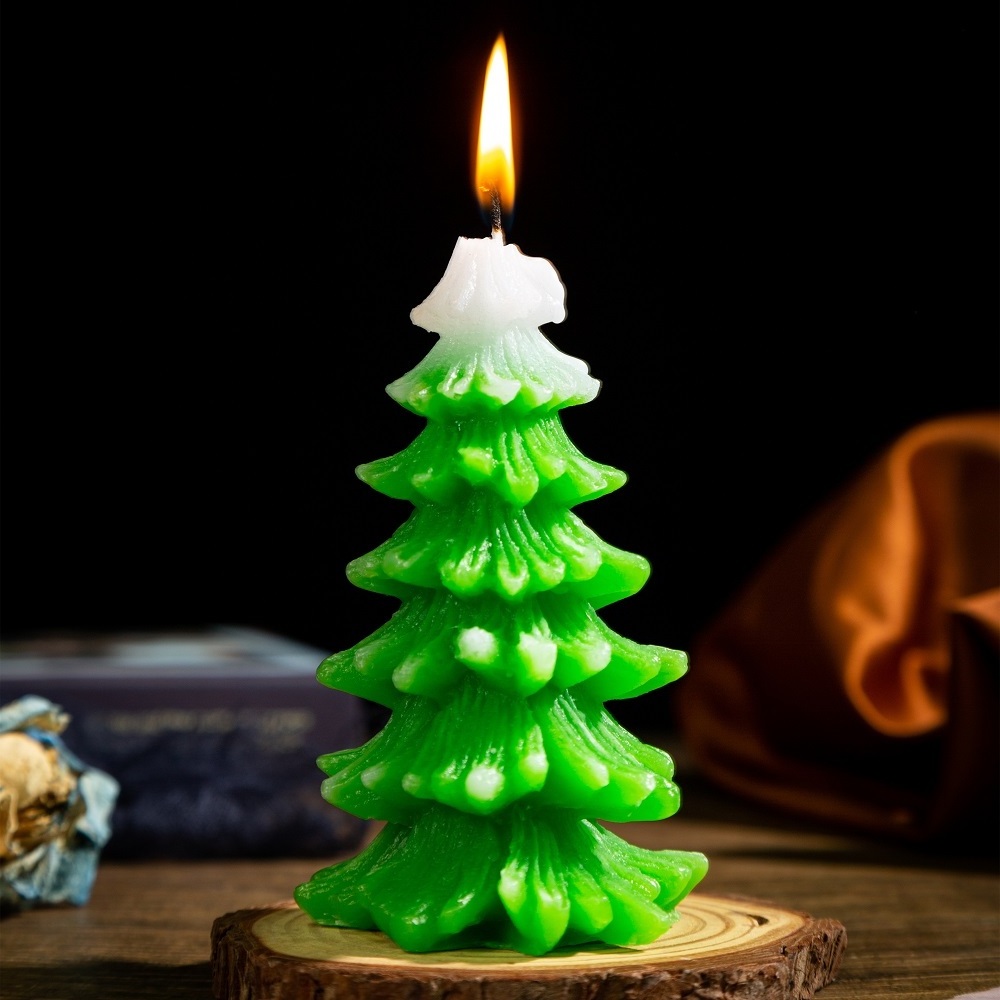 wholesale custom luxury decorative fragrance aromatic decorative christmas tree scented art candle