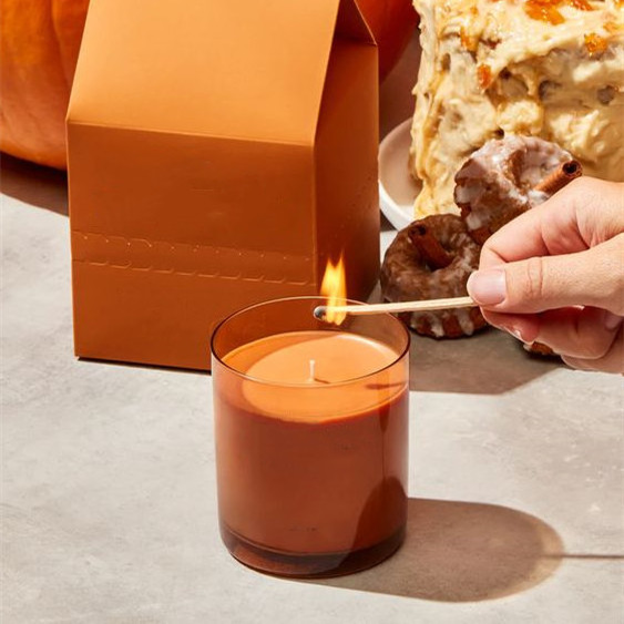 Luxury Private Label 9oz Soy Wax Room Fragrance Scented Candle Lasting Pumpkin Air Freshener and Scented Candles for Halloween