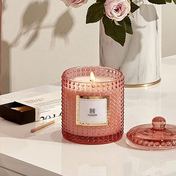 Custom Hot Sell Luxury Private Label Organic Soy Wax Candle Flameless Cute Eternal Life Flower Rose Scented Candles Wholesale