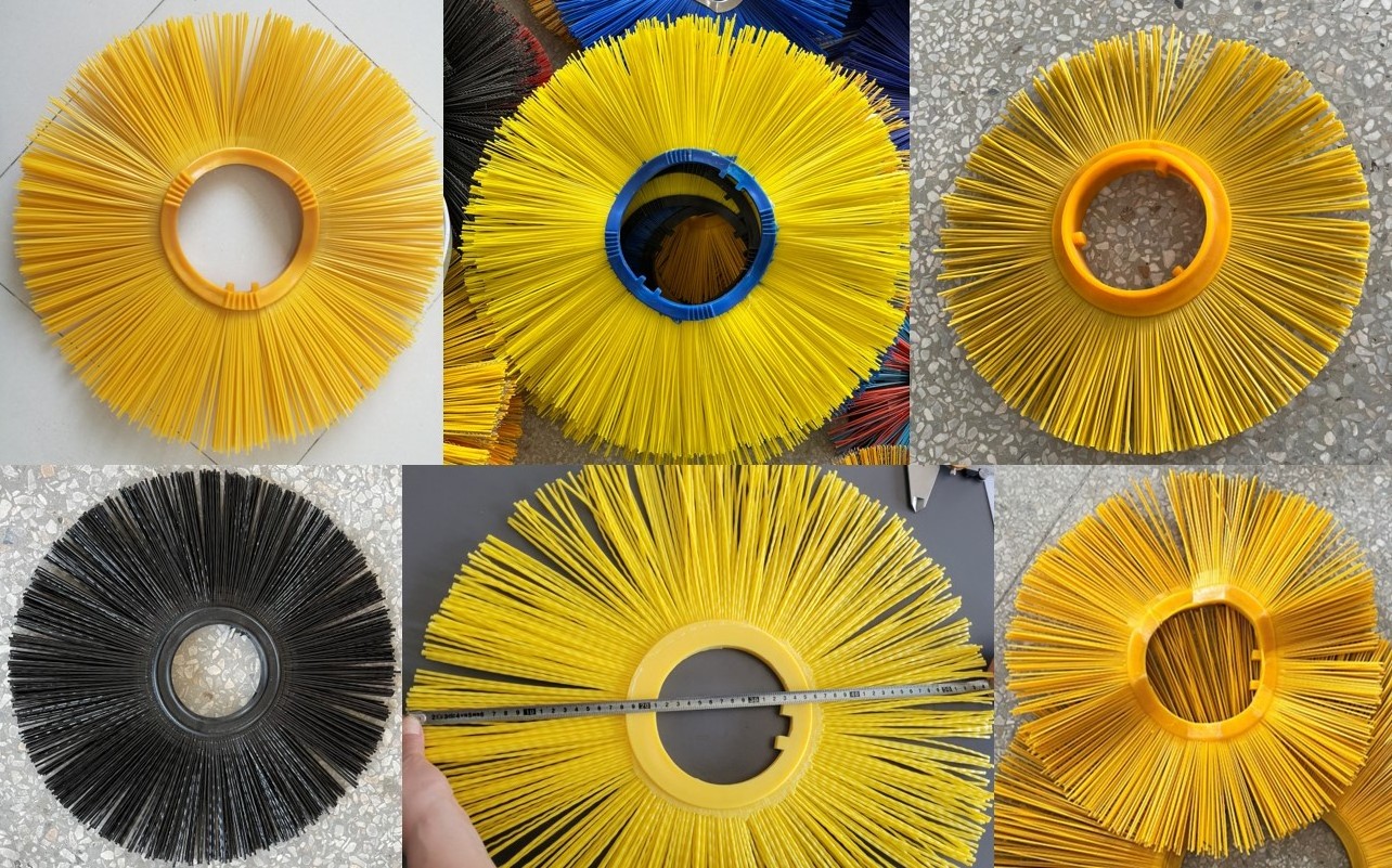 PP Inject Wafer Brush Used For Snow Road Street Sweeper