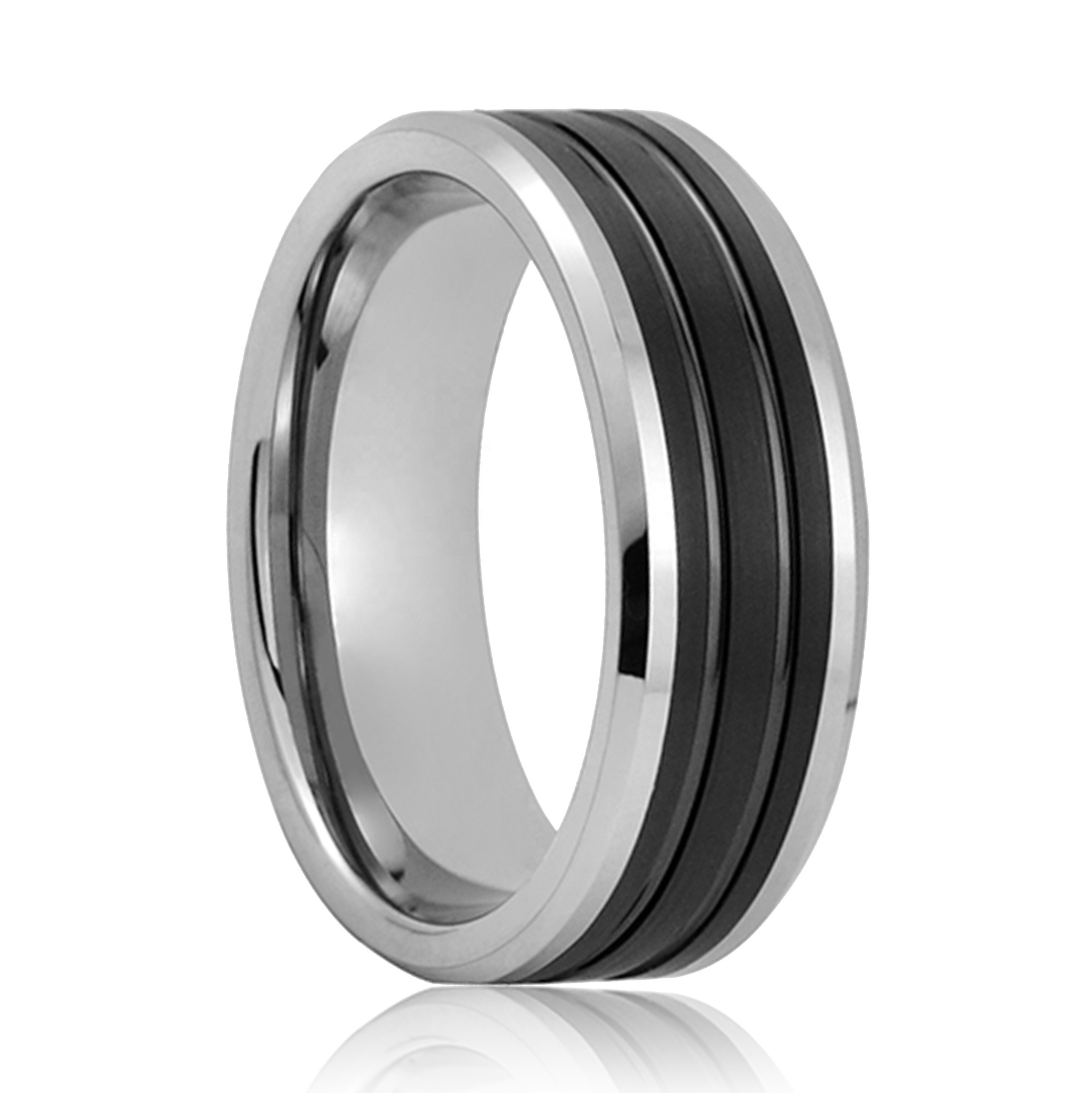 TOP Sales Men Jewelry Black Tungsten Rings