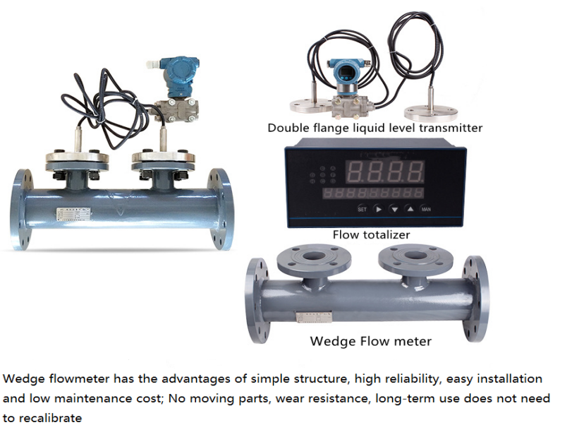 Easy installation simple structure for Wedge Flow meter