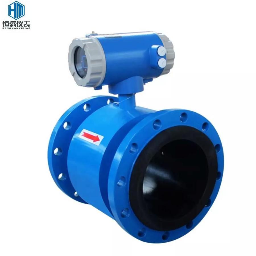 0.5% accuracy slurry magnetic flow meter sewage RS485 converter electromagnetic flow meter