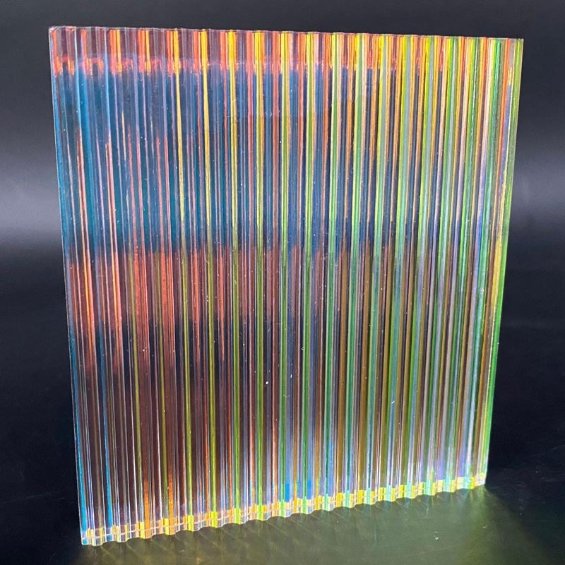 radiant iridescent Stripe textured acrylic sheet,radiant reflections acrylic sheet,rainbow-colored iridescent acrylic sheet