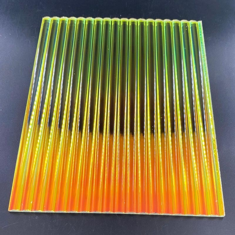 radiant iridescent Stripe textured acrylic sheet,radiant reflections acrylic sheet,rainbow-colored iridescent acrylic sheet