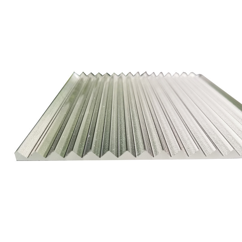 Clear Linear Textured Acrylic Sheet, 2 - 12 mm thick Stripe Textured Ribbed Striped corrugated Acrylic sheet panel board plate