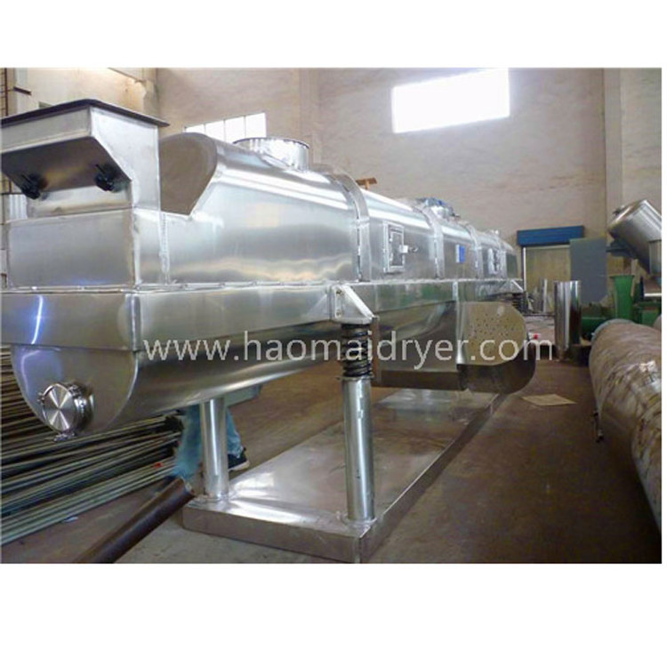 Low Price ZLG High Efficiency Continuous Vibrating Fluidized Bed Dryer for plastic shuttle/plastic ball