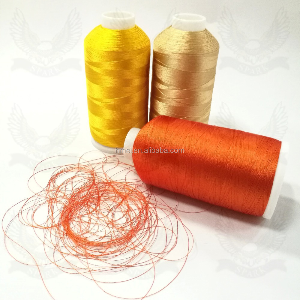 100% Dyed Viscose Rayon Embroidery Thread 150D/2 300D/2 Baby Cone Hilo de bordar