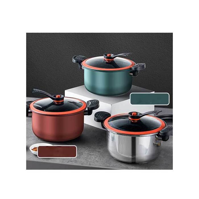 Household kitchen fast stew micro pressure pot large capacity non-stick  cooker multi-function braising soup gift pot