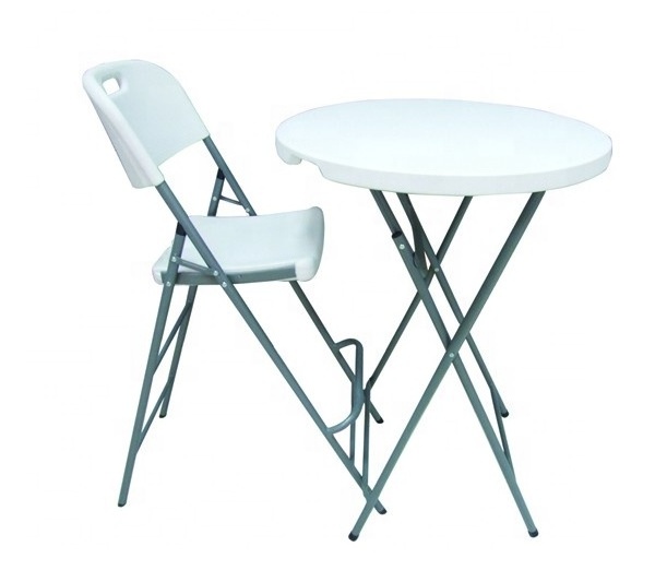 club round bar table, cocktail plastic folding table