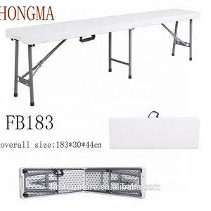 6ft 183cm Best Choice Outdoor Restaurant furniture of Folding Portable Plastic Bench for Picnic with handle