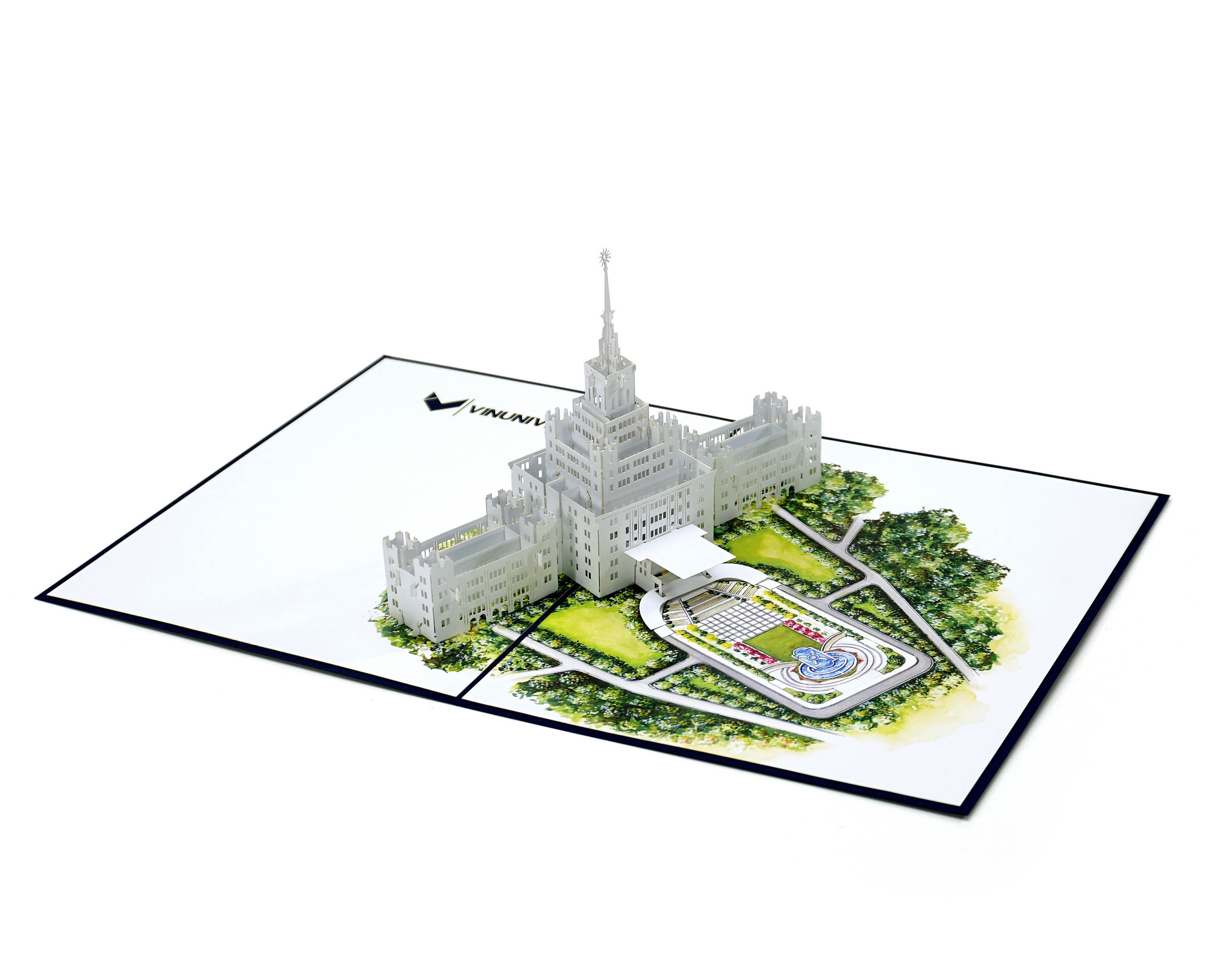 New Arrival Simulate 3D Pop-Up Model University of VIN - Custom Design Popup card for businesses as gifts or marketing