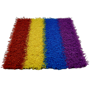 colorful and black artificial grass white synthetic grass for decoration high quality artificial turf in colorful colors