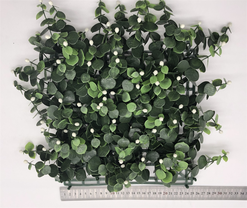 Home Garden Indoor Decor Plant Leaf Panel Artificial Green Grass Wall Boxwood Hedge artificial plant outdoor decoration