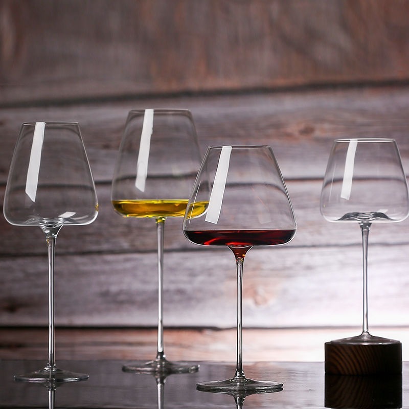 Wholesale Hotel Restaurant Transparent Drinking Glasses Handmade Crystal Clear Large Capacity Wine Glass Goblet