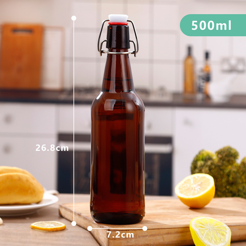 Wholesale 330m 250mll Reusable Swing Top 16 Oz 1 Liter Empty Glass Beer Bottles