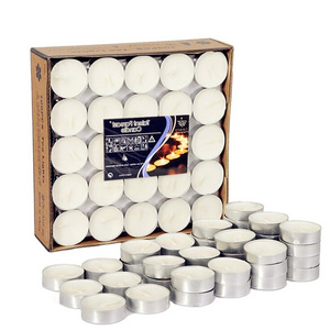 50-Pack 4 Hour Burn Time 6g Unscented Tealight Candles