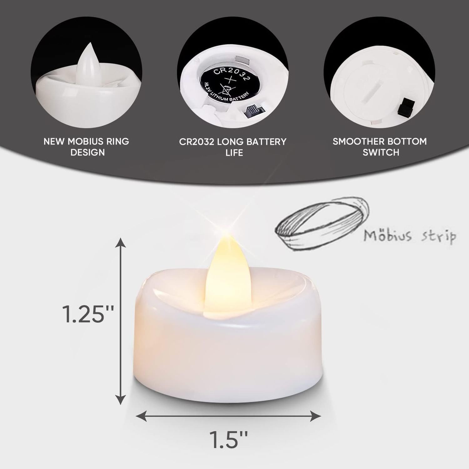 LED Tea Lights Candles Battery Operated Bulk Long Lasting 150 Hours Flameless Candle for Halloween Christmas Wedding Table Decor