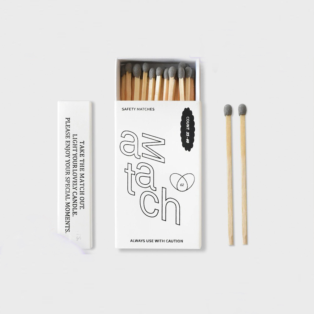 Custom Personalized Candles Cigarettes Matchsticks Collection Customized Matchbox With Matches