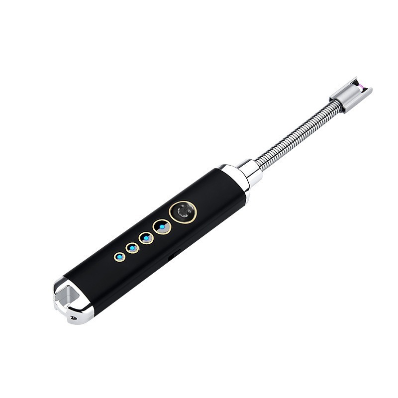 Rechargeable Electric Lighter USB Long Lighter Use Plasma Windproof Arc Lighter to BBQ Grill Lighter Camping Accessories