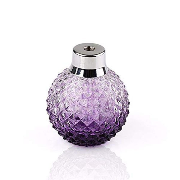 Hot sell ball shaped empty elegant 30ml 60ml 50ml perfume bottle purple airbag pump perfume bottle 100ml