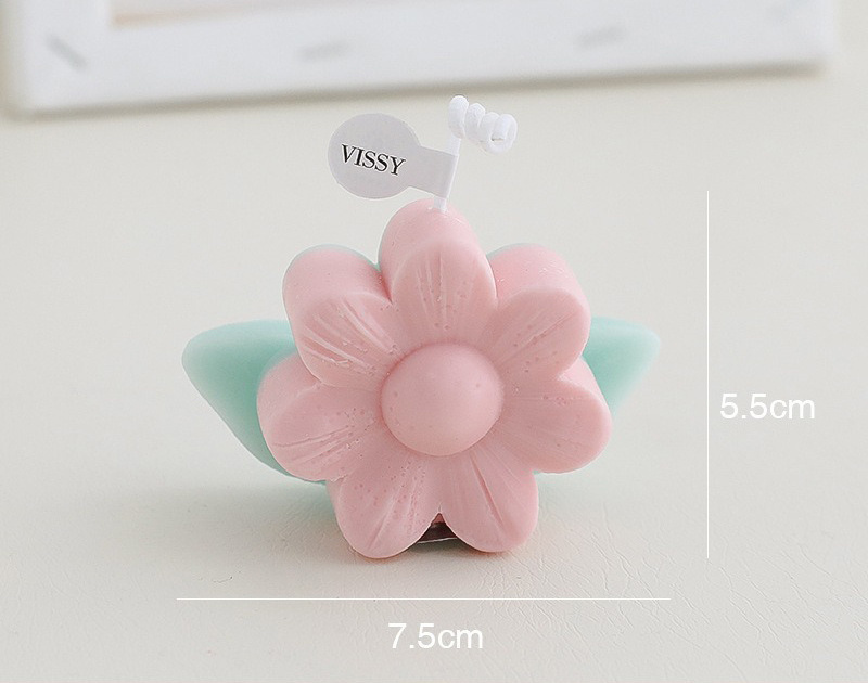 Flowers Shape Scented Candle Home Decoration Photo Prop Handmade Aromatherapy Candle Diy Birthday Gifts Home Decoration