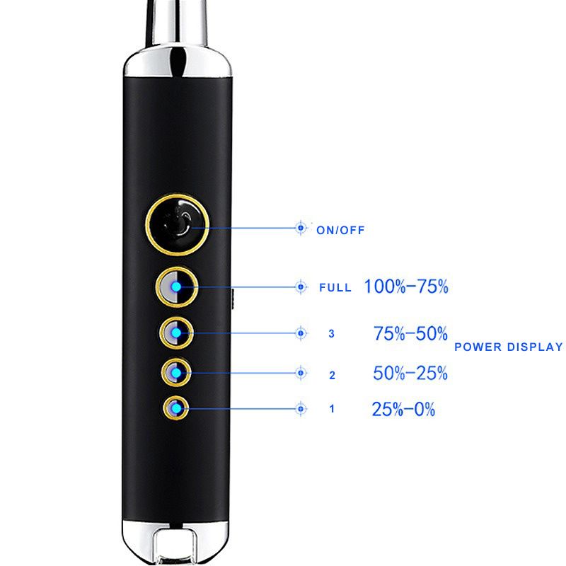 Rechargeable Electric Lighter USB Long Lighter Use Plasma Windproof Arc Lighter to BBQ Grill Lighter Camping Accessories