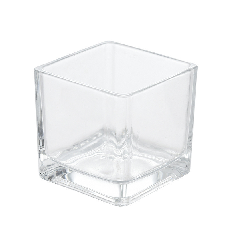 round large cut matte white glass candle holder