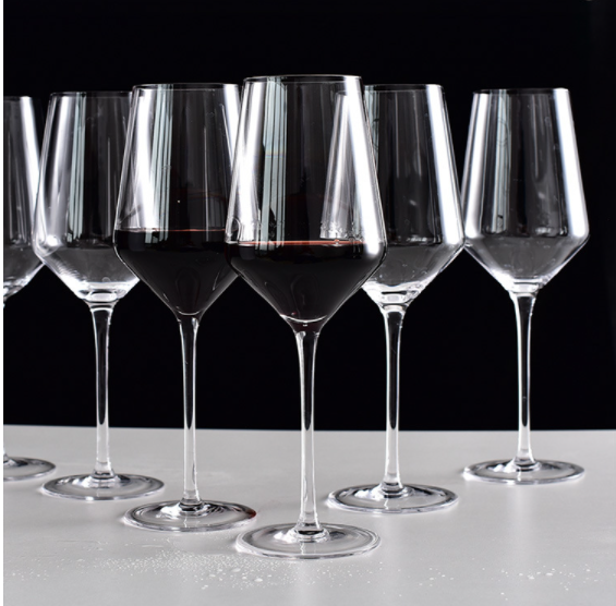 Premium Custom Classic Clear Luxury Sublimation Crystal Red Wine Goblet Glass