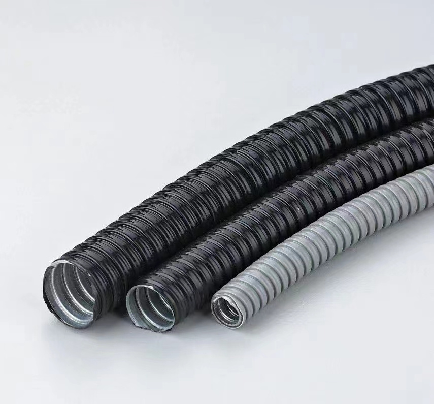 3/8 Inch 7.1*0.18mm Electrical Metal Corrugated Hose PVC Coated Galvanized Steel Flexible Conduit