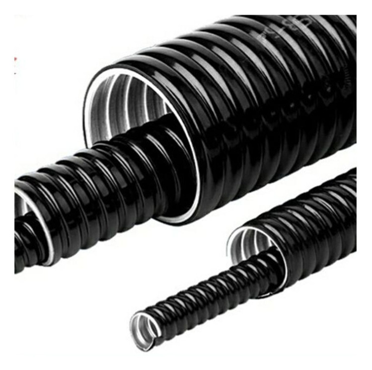 3/8 Inch 7.1*0.18mm Electrical Metal Corrugated Hose PVC Coated Galvanized Steel Flexible Conduit