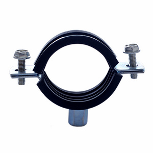 Factory price pipe clamp with rubber M7 heavy duty hose clamps pipe fittings for greenhouse