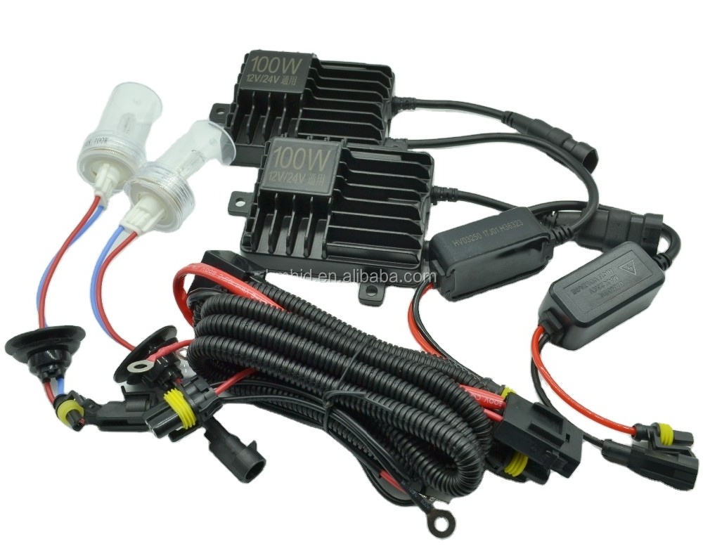 Wholesale hid kits 100 watt hid xenon kit 24v hid kit h4 hid xenon bulb 100W hid conversion kit