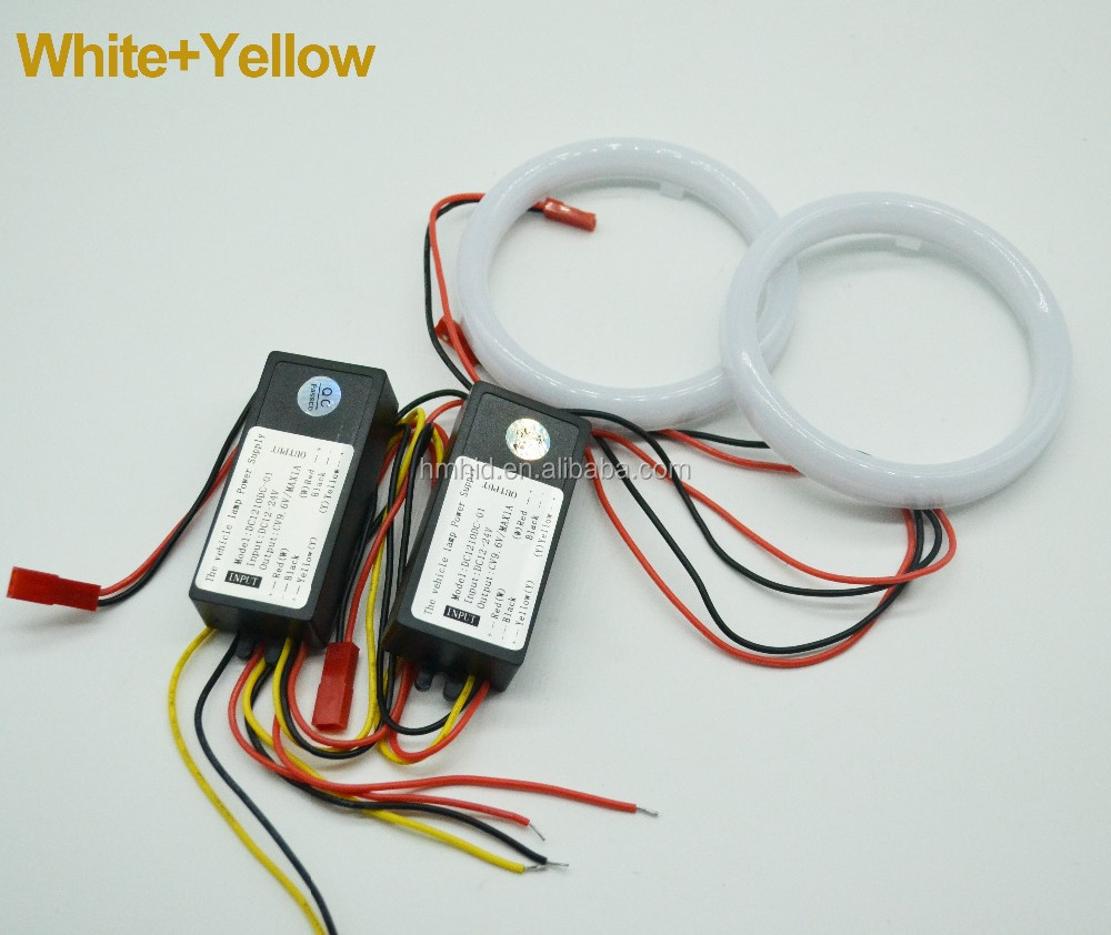 80mm/95mm 3W 300LM 2 colors led cotton angel eyes led halo rings for led projector lens light