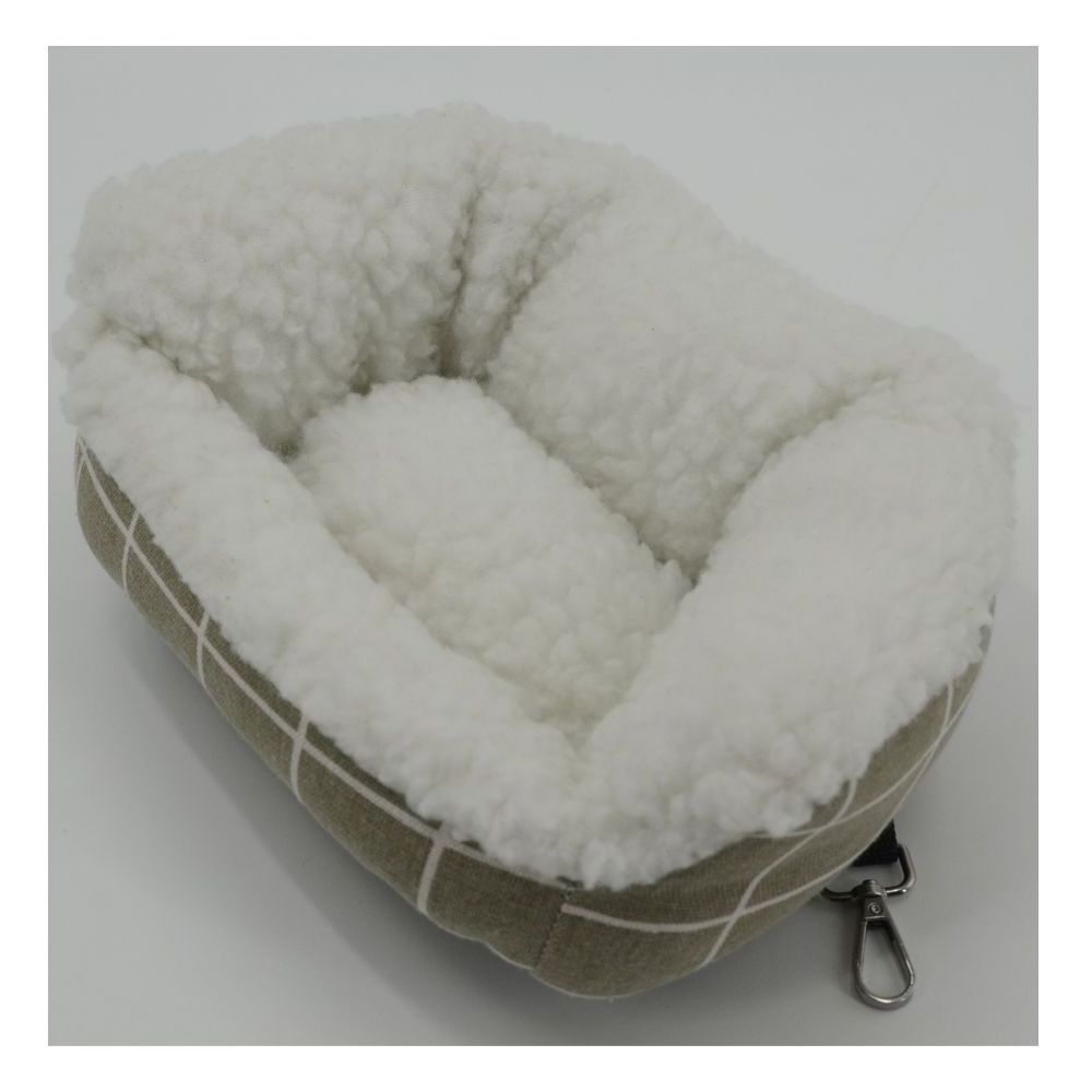 Private Label Oxford Fleece Padding Printed Soft Sofa Bed with Faux Fur Material Guinea Pig Accessories for Small Animals