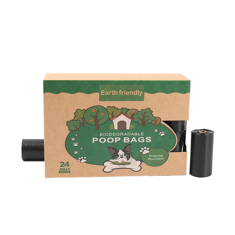 Pet Supplies Accessories Compostable Eco Friendly Custom Printed Leakproof Disposable Poo Bag Dog Poop Bags