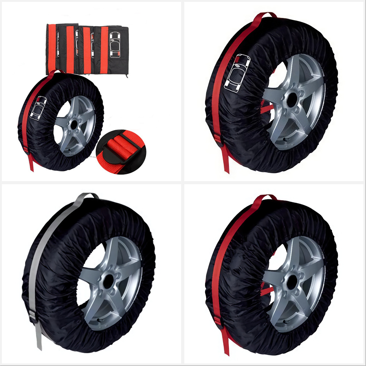 High Quality Manufacturer Customize Waterproof Polyester Durable Spare Tire Covers with Logo