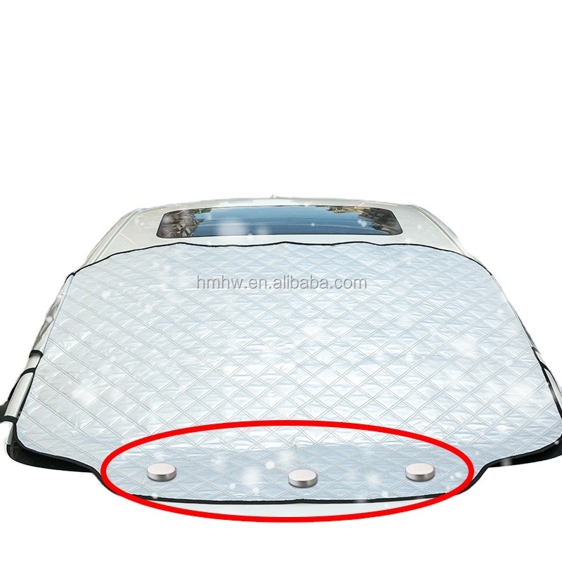 Car Sunshade Window Screen Cover Front Windshield Snow Cover with Magnetic Edges