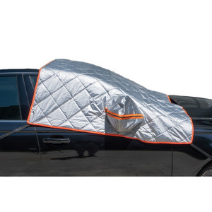 China Coated Car Cover Prevent Heat Cold Sun Rain Snow Half Auto Cover