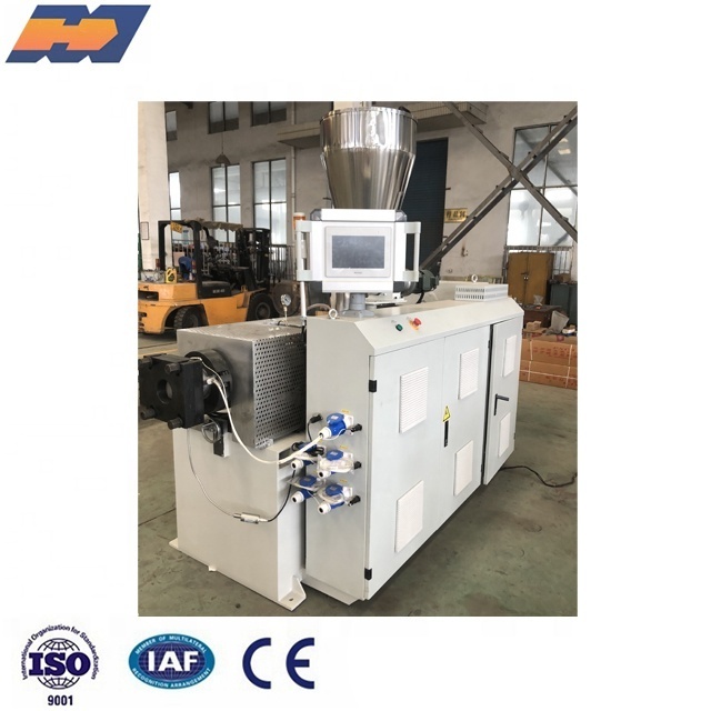 Double screw PVC CPVC UPVC plastic pipe extruder machine