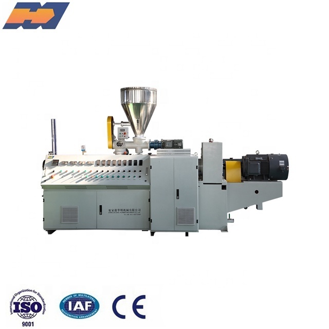 Double screw PVC CPVC UPVC plastic pipe extruder machine