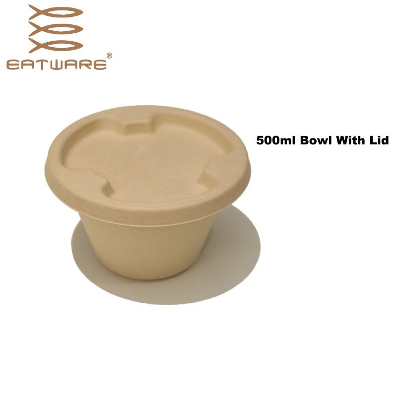 1400ml Disposable Tableware Custom Disposable Hot Soup Paper Bowl Biodegradable Ramen Bowl