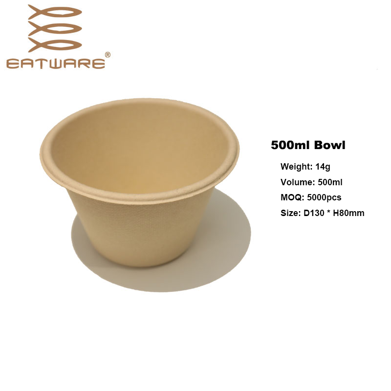 1400ml Disposable Tableware Custom Disposable Hot Soup Paper Bowl Biodegradable Ramen Bowl