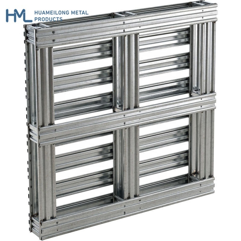 1000kg storage and transport heavy-duty steel construction metal steel pallet for sale