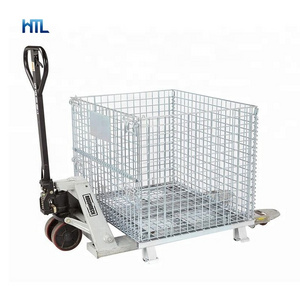 High capacity stackable wire cargo storage metal collapsible firewood cage