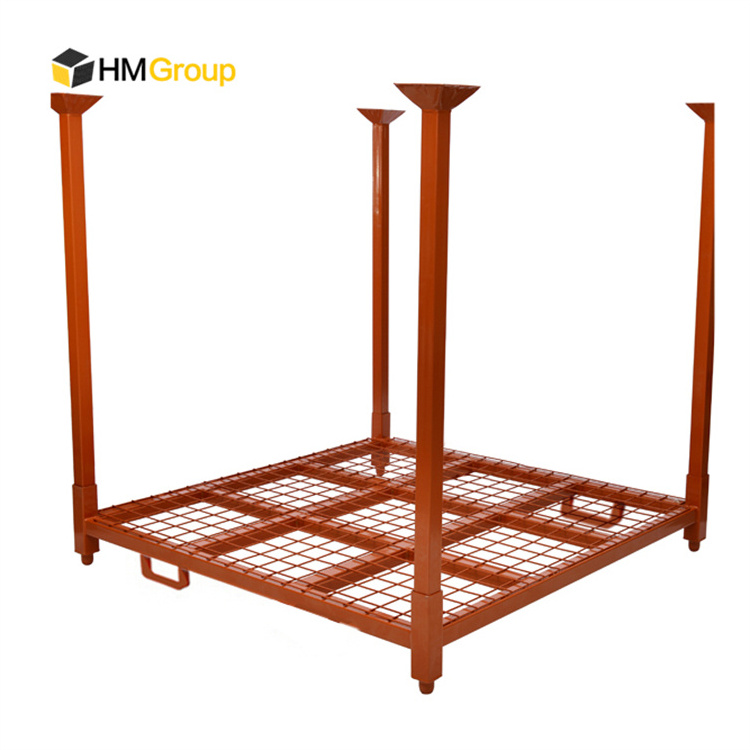 Powder coating warehouse adjustable stacking portable steel metal truck spare storage tire pallet racking/ racks